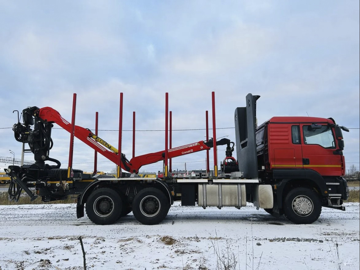 Сортиментовоз SITRAK C7H с КМУ Велмаш ВМ10-86